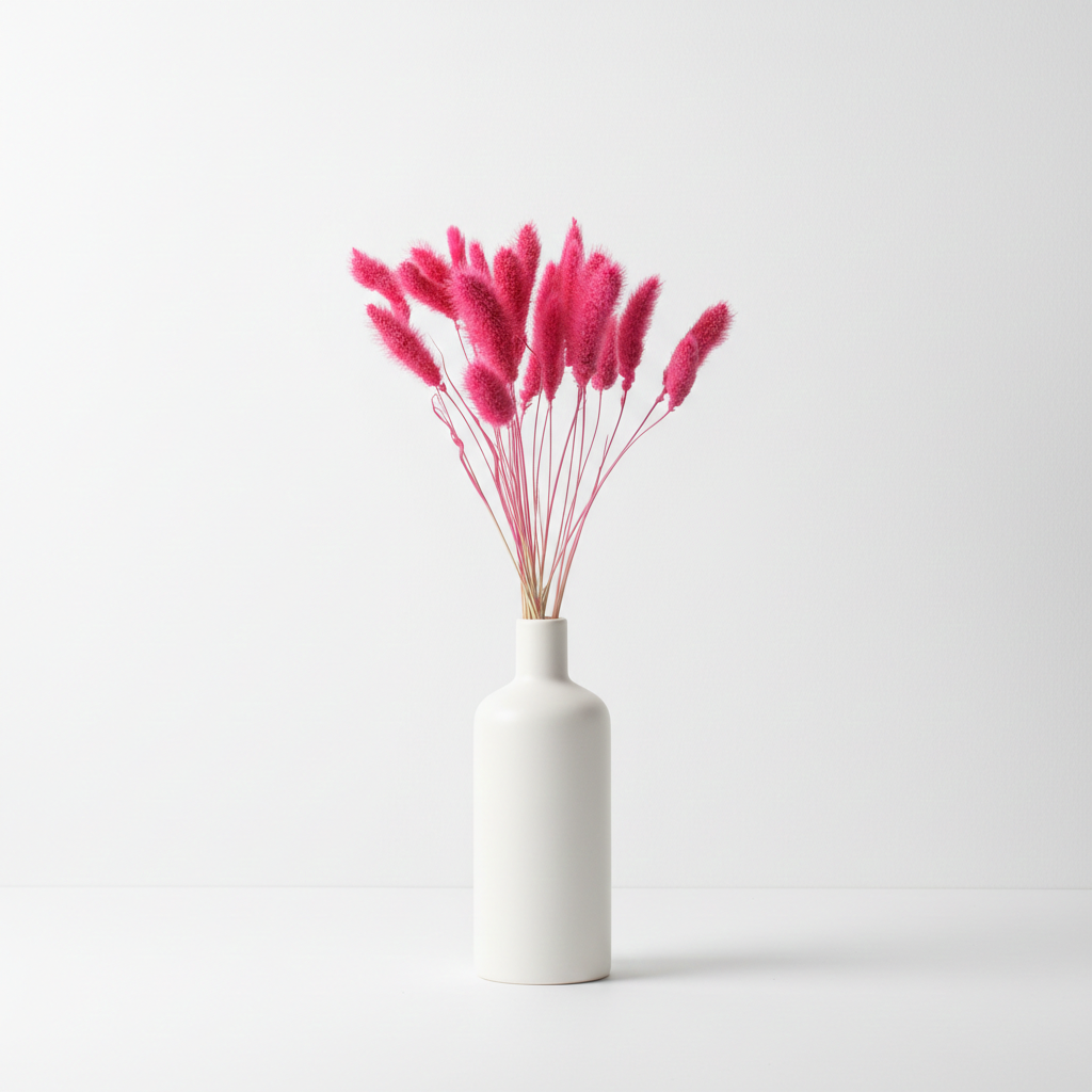 Sušená Setaria tmavě růžová – romantická dekorace do kytic a aranžmá